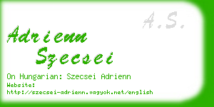 adrienn szecsei business card